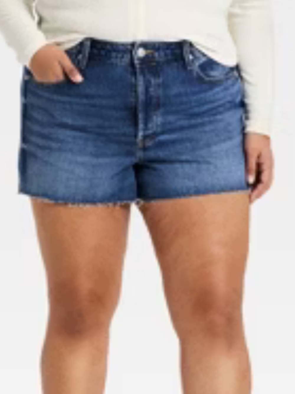 Target Denim Cutoff Shorts in Faded Blue